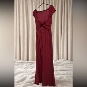 Katie May Deep Red Backless Dress